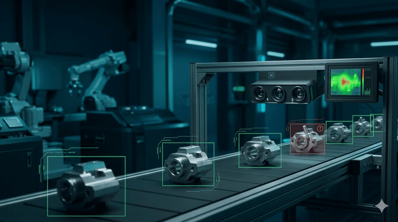 Automated visual inspection in a manufacturing environment
